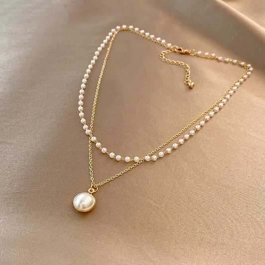 Elegant Pearl Necklace - emmy-rae-jewels.com