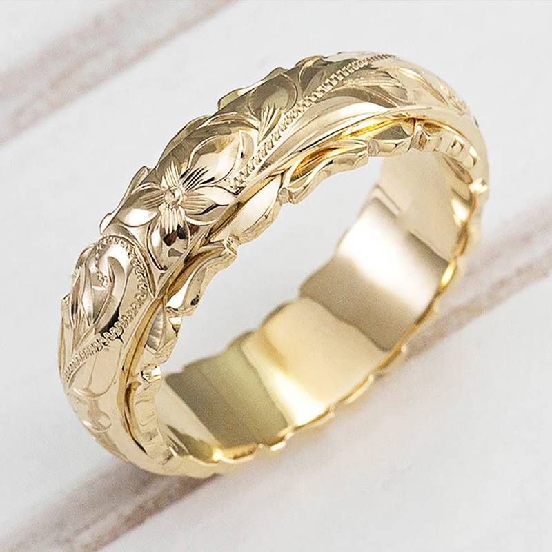 Vintage Gold Flower Ring - emmy-rae-jewels.com