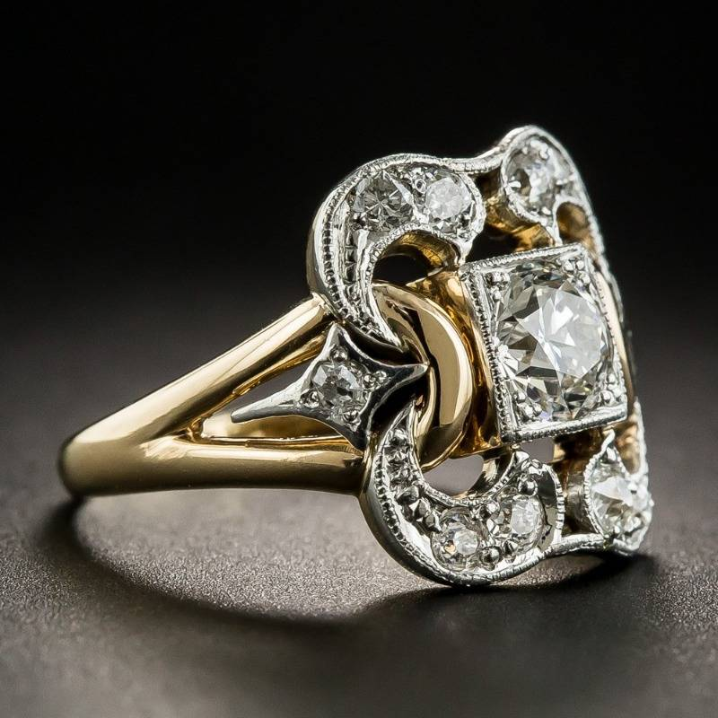 Vintage Zirconia Gold Ring - emmy-rae-jewels.com