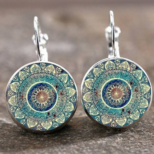Vintage Rounded Mandala Earrings - emmy-rae-jewels.com