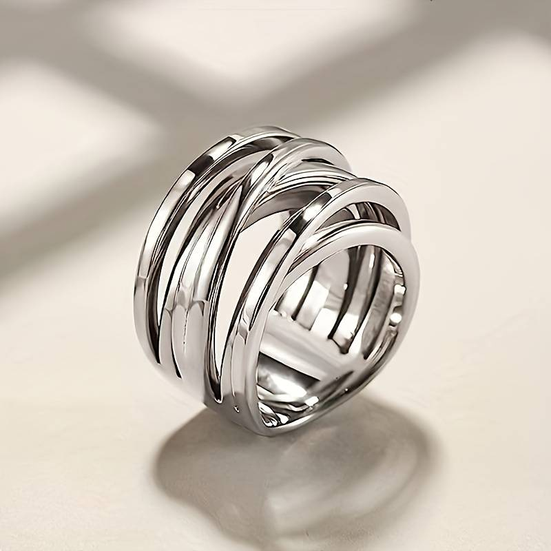 Vintage Layered Silver Ring - emmy-rae-jewels.com