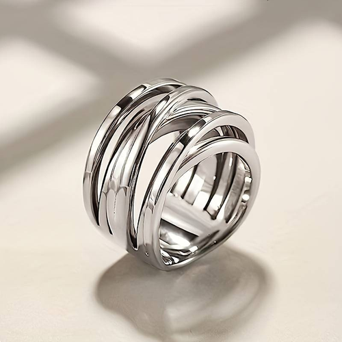 Vintage Layered Silver Ring - emmy-rae-jewels.com