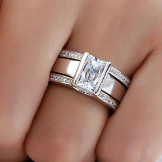 Vintage Inlaid Glass Ring - emmy-rae-jewels.com