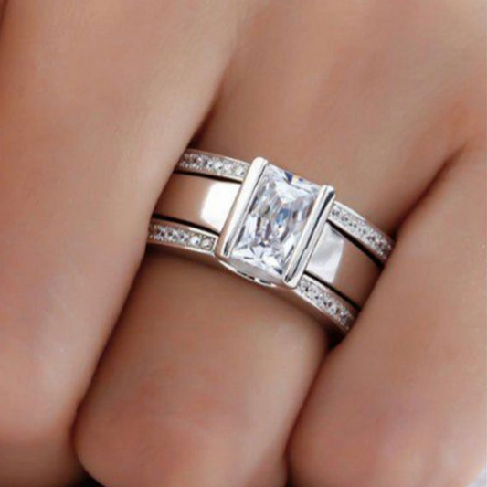 Vintage Inlaid Glass Ring - emmy-rae-jewels.com