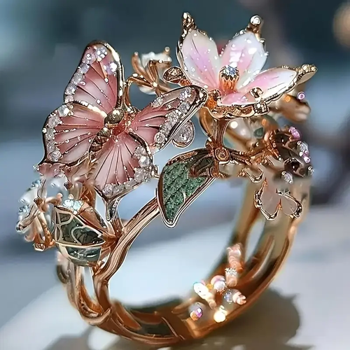 Nature Bright Butterfly Zirconia Ring - emmy-rae-jewels.com