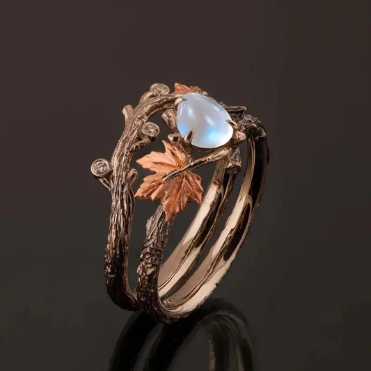 Nature Moonstone Ring - emmy-rae-jewels.com