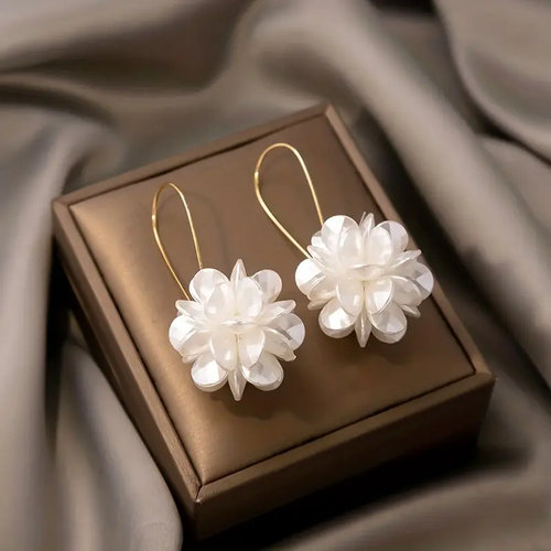 White Blossom Earrings - emmy-rae-jewels.com