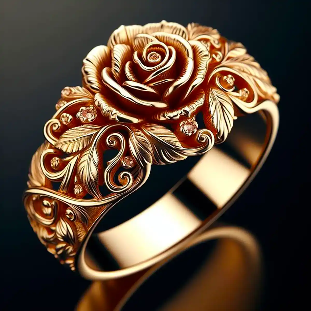 Golden Flower Ring - emmy-rae-jewels.com