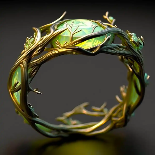 Green Opal Nature Ring - emmy-rae-jewels.com