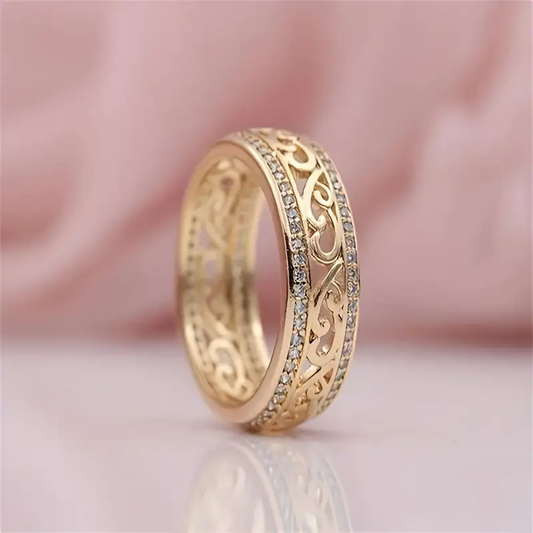 Bright Hollow Gold Ring - emmy-rae-jewels.com