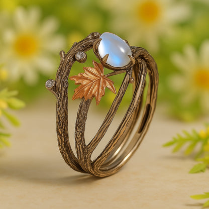 Nature Moonstone Ring - emmy-rae-jewels.com
