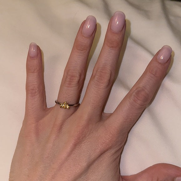Small Gold Bee Ring