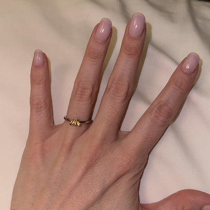 Small Gold Bee Ring
