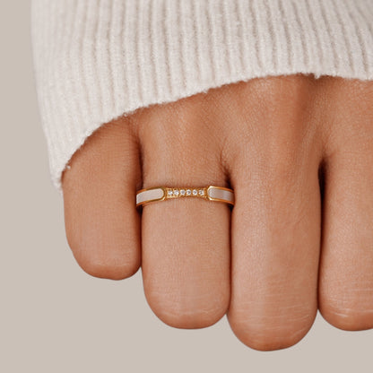 Unity - Pearl & Crystal Ring