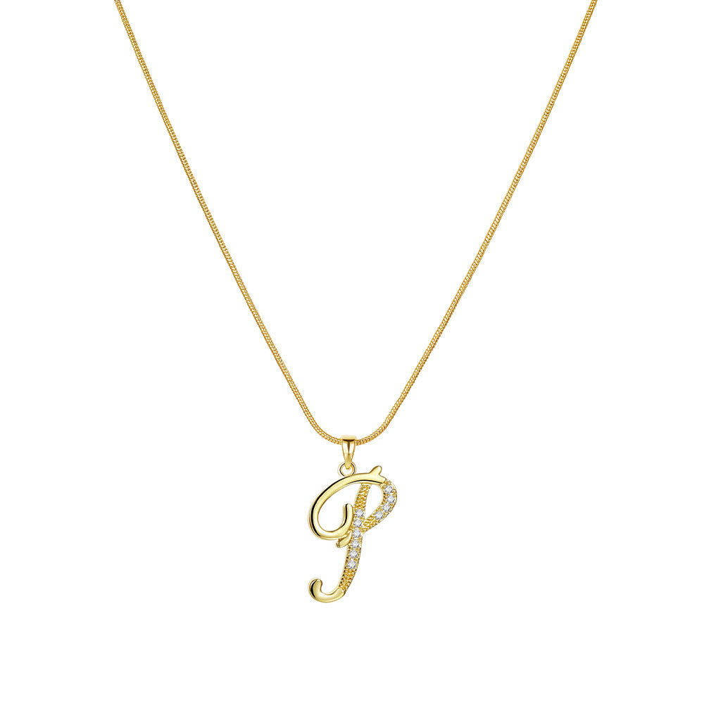 Lily Initial Necklace