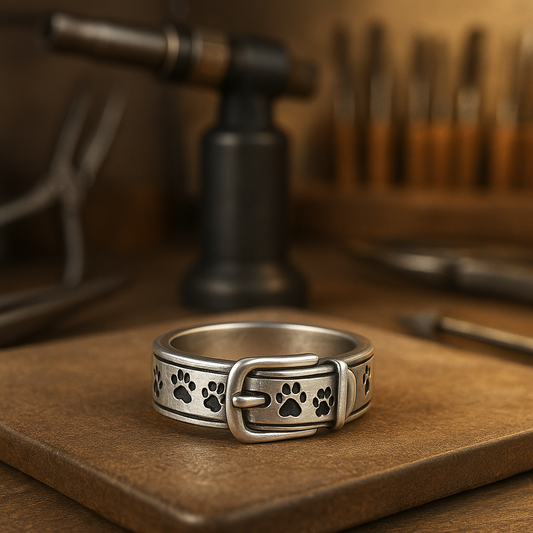 Cute and Stylish Dog Inspired Collar Ring - emmy-rae-jewels.com