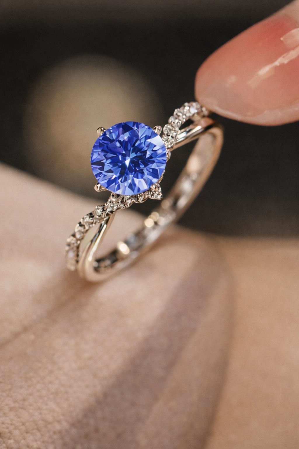 Exotic Crystal Blue Ring - emmy-rae-jewels.com