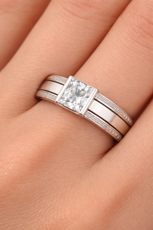 Antique Inlaid Glass Ring - emmy-rae-jewels.com