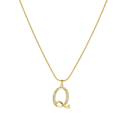 Lily Initial Necklace