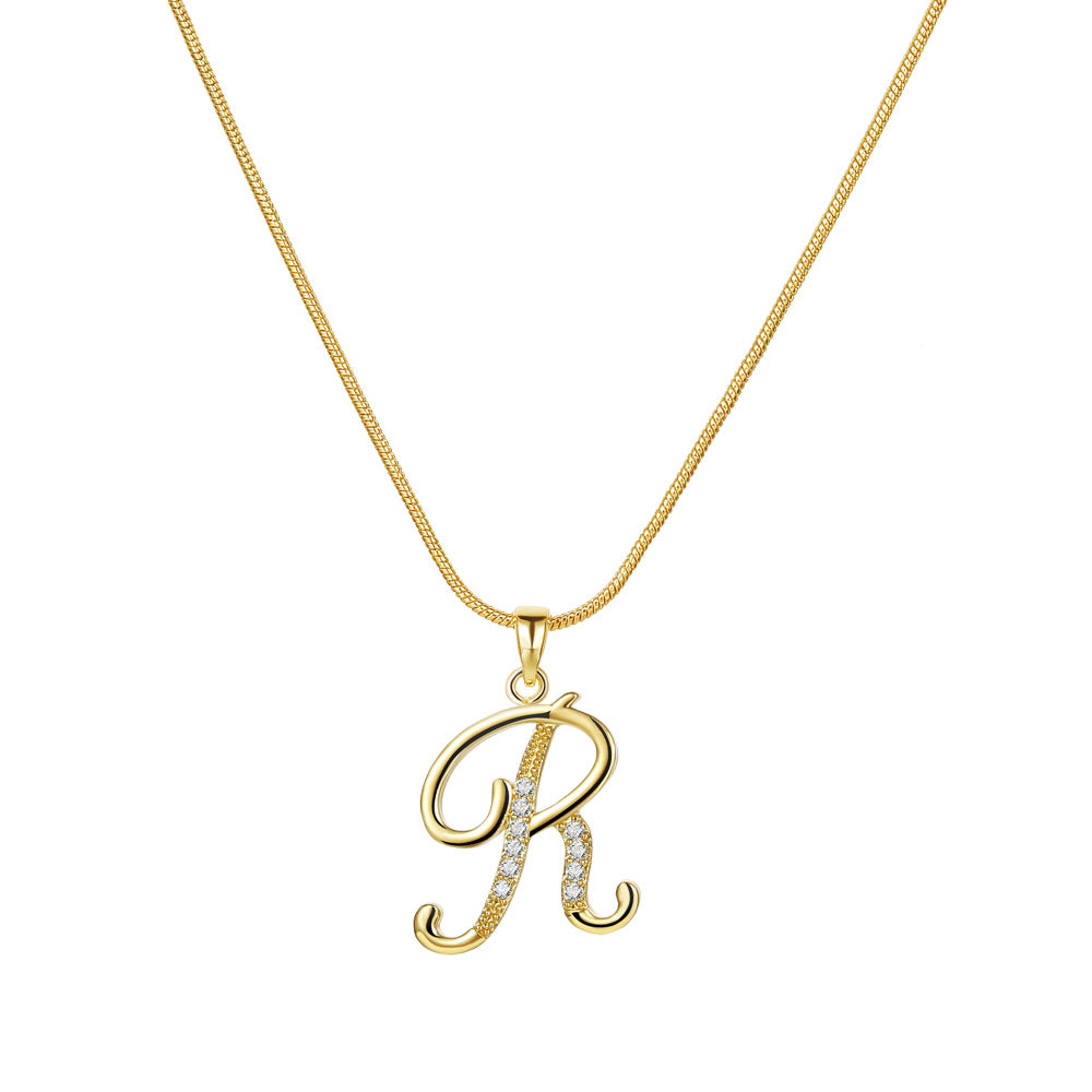 Lily Initial Necklace