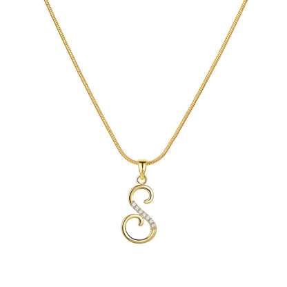Lily Initial Necklace