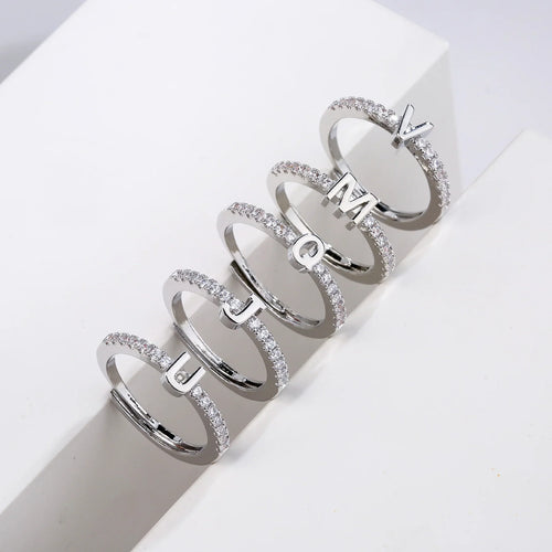 Adjustable Custom Initial Ring - emmy-rae-jewels.com