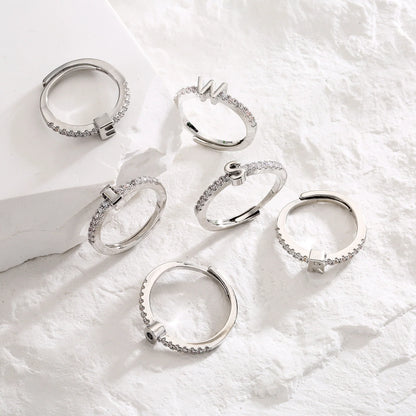 Adjustable Custom Initial Ring - emmy-rae-jewels.com