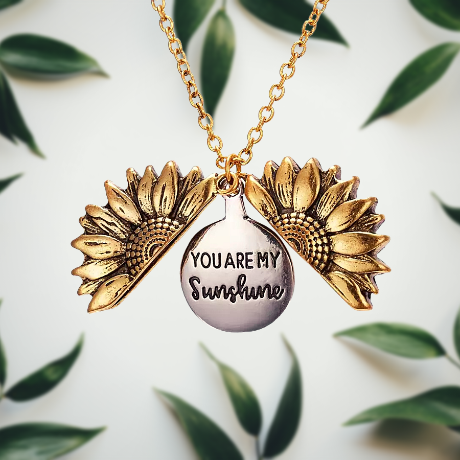 Silver Sunflower Pendant - emmy-rae-jewels.com