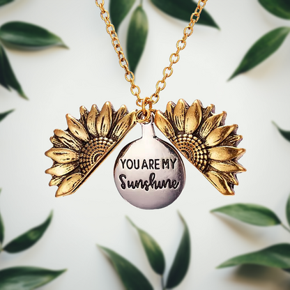 Silver Sunflower Pendant - emmy-rae-jewels.com