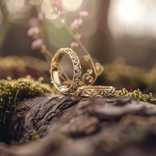 Bright Hollow Gold Ring