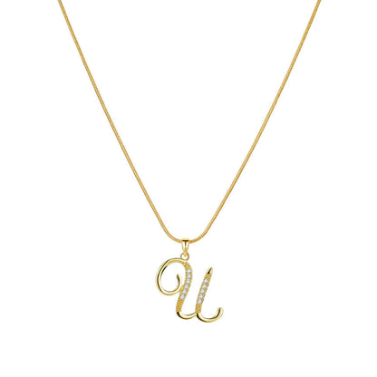Lily Initial Necklace