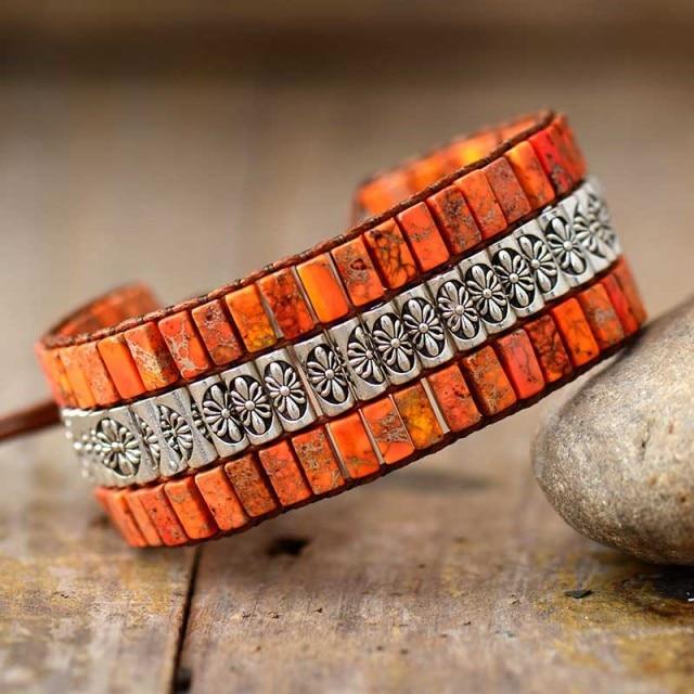 Lotus Boho Wrap Bracelet - emmy-rae-jewels.com
