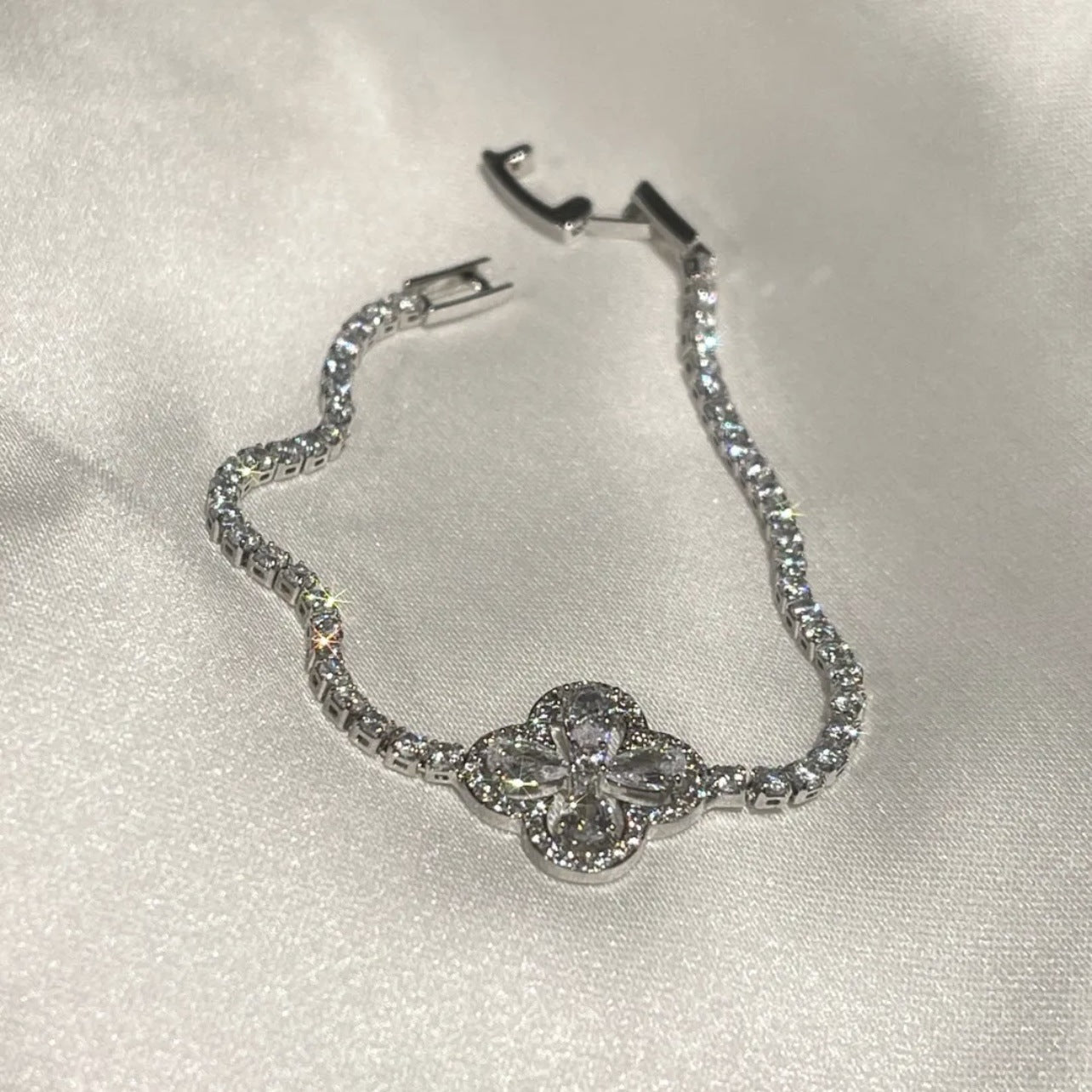 Clover Tennis Bracelet - emmy-rae-jewels.com