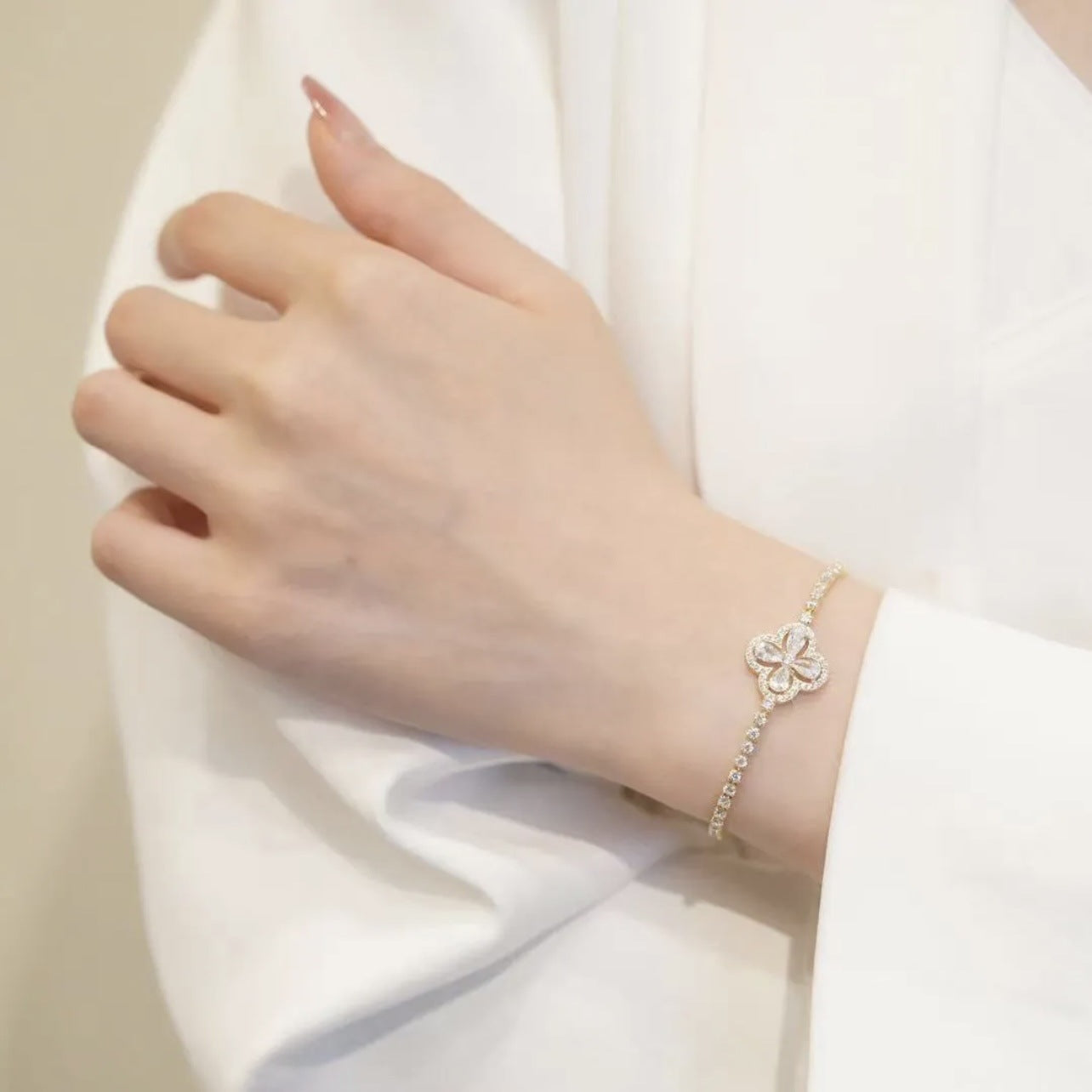 Clover Tennis Bracelet - emmy-rae-jewels.com