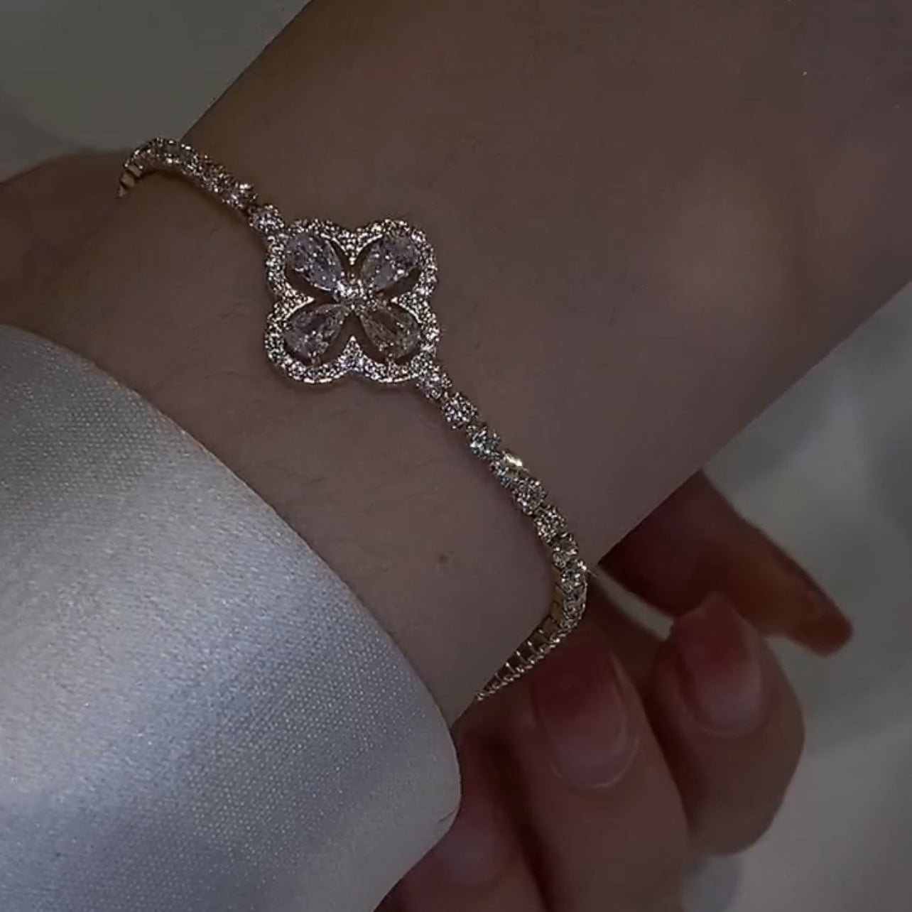 Clover Tennis Bracelet - emmy-rae-jewels.com