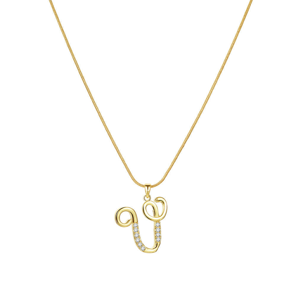 Lily Initial Necklace