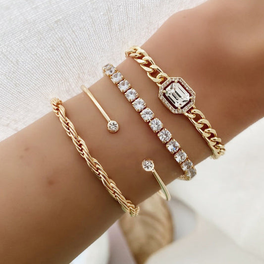 4 Piece Venus Bracelet Set - emmy-rae-jewels.com
