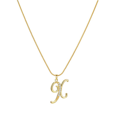 Lily Initial Necklace
