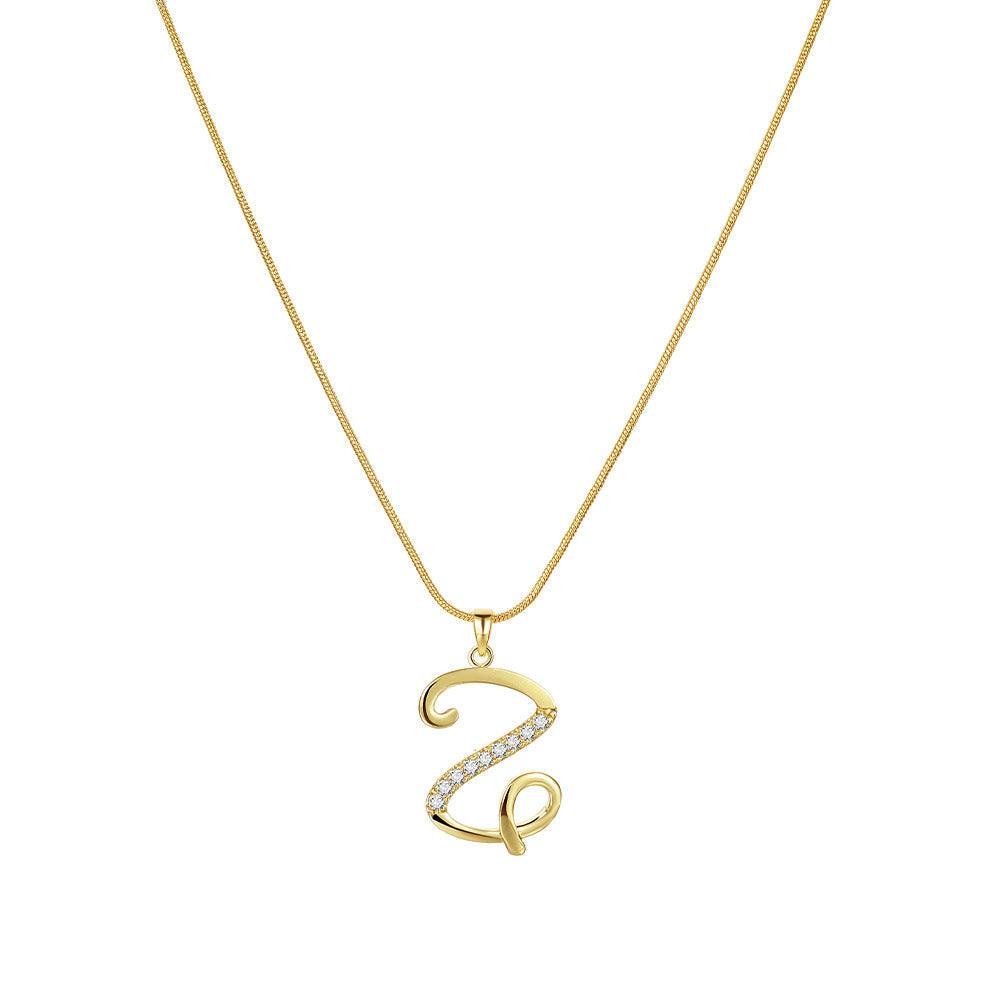 Lily Initial Necklace